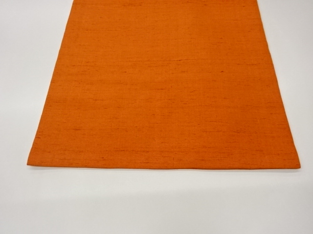  手織り紬金彩色紙に草花模様名古屋帯